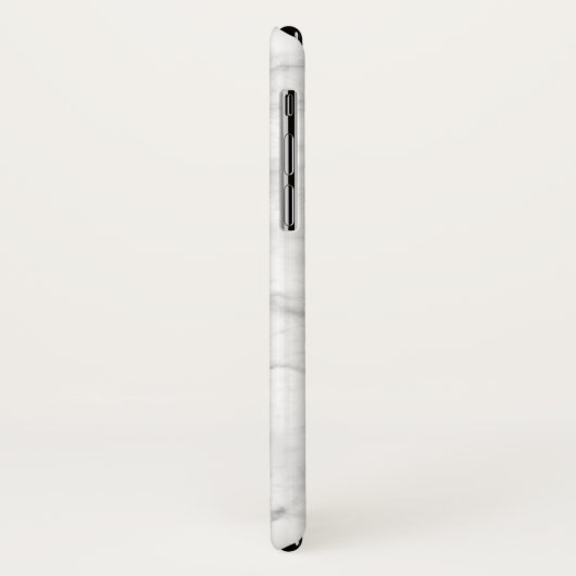 名前をカスタムするを用いる白い大理石の質 Case-Mate iPhoneケース (裏面/左)