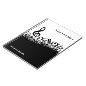 名前をカスタムするを用いる音符のノート ノートブック (左側)