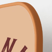 名前をカスタムするアおもしろいゾナ ピックルボールラケット (左詳細)