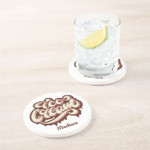 名前をカスタムするアイスクリームコースター コースター (側面)