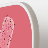 名前をカスタムするアイスクリーム ピックルボールラケット (左詳細)