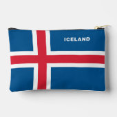 名前をカスタムするアイスランド アクセサリーポーチ (裏面)