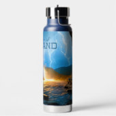 名前をカスタムするアイスランド ウォーターボトル (左面)