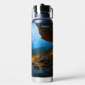 名前をカスタムするアイスランド ウォーターボトル (背面)