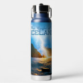 名前をカスタムするアイスランド ウォーターボトル (正面)