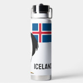 名前をカスタムするアイスランド ウォーターボトル (背面)