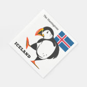 名前をカスタムするアイスランド スタンダードランチョンナプキン (角)