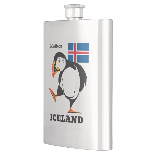 名前をカスタムするアイスランド フラスク (左)