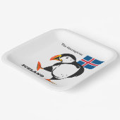 名前をカスタムするアイスランド ペーパープレート (傾斜あり)