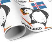 名前をカスタムするアイスランド ラッピングペーパー (ロールコーナー)