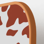 名前をカスタムするアイルシャーカウズアニマルプリントパターン ピックルボールラケット (左詳細)