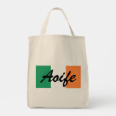 名前をカスタムするアイルランド国旗gtcnt トートバッグ (裏面)