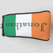 名前をカスタムするアイルランド国旗pccnt ゴルフヘッドカバー (正面)