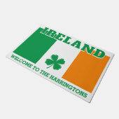 名前をカスタムするアイルランド ドアマット (アングル)