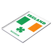 名前をカスタムするアイルランド ノートブック (左側)