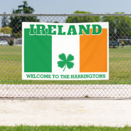 名前をカスタムするアイルランド 横断幕