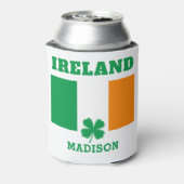 名前をカスタムするアイルランド 缶クーラー (缶裏面)