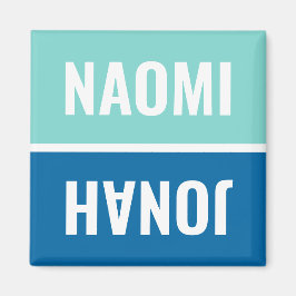 名前をカスタムするアクアアンドコバルトブルー食洗機 マグネット