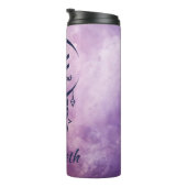 名前をカスタムするアクエリアス〔占星術の〕十二宮図標識 タンブラー (回転右)