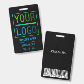 名前をカスタムするアクセスすべてのアクセスパスコンサート バッジ (正面＆裏面)