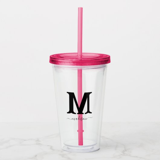 名前をカスタムするアクリルタンブラー アクリルタンブラー (正面)