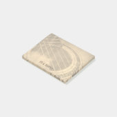 名前をカスタムするアコースティックギター演奏者 ポストイット (アングル)