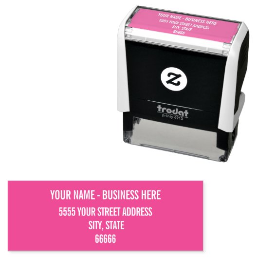 名前をカスタムするアドレスの自動手書きスタンプ色の選択 セルフインキングスタンプ (インサイチュ)