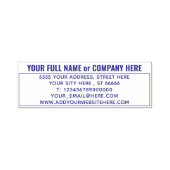 名前をカスタムするアドレススタンプあなたのウェブサイトの電子メール電話 セルフインキングスタンプ (デザイン)