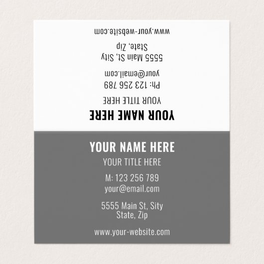 名前をカスタムするアドレスパーソナライズされた名刺 名刺 (外部フラット)