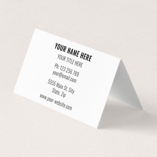 名前をカスタムするアドレスパーソナライズされた名刺 名刺 (裏面)