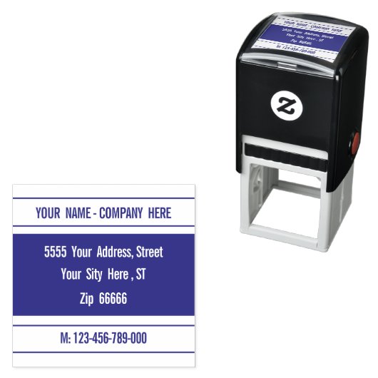 名前をカスタムするアドレス電話番号あなたの色モダン セルフインキングスタンプ (インサイチュ)