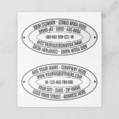 名前をカスタムするアドレスWebサイト電話ロイヤリティカード ロイヤリティカード (外部開封)