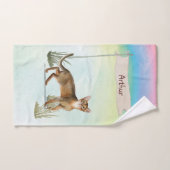 名前をカスタムするアビシニアン猫ペットバスタオルセット バスタオルセット (ハンドタオル)