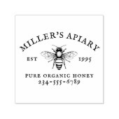 名前をカスタムするアピールファーム蜂蜜スタンプ セルフインキングスタンプ (デザイン)