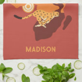 名前をカスタムするアフリカ キッチンタオル (折り畳み)