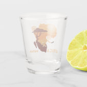 名前をカスタムするアフリカ ショットグラス (裏面)