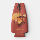 名前をカスタムするアフリカ ボトルクーラー (裏面)