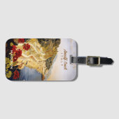 名前をカスタムするアマルフィイタリア ラゲッジタグ (正面横)