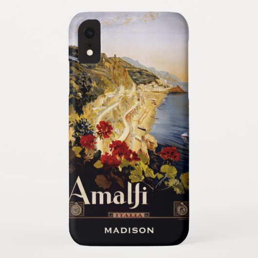 名前をカスタムするアマルフィItalyの電話ケース Case-Mate iPhoneケース (裏面)