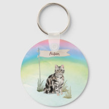 名前をカスタムするアメリカンショートヘアペットキャット