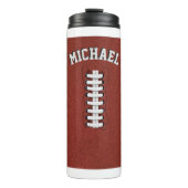 名前をカスタムするアメリカンフットボール熱タンブラー タンブラー (正面)
