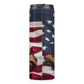 名前をカスタムするアメリカン野球 タンブラー (裏面)