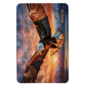 名前をカスタムするアメリカン・イーグル マグネット (縦)