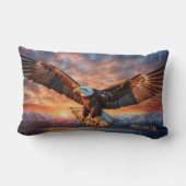 名前をカスタムするアメリカン・イーグル ランバークッション (裏面)