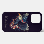 名前をカスタムするアメリカン・イーグル Case-Mate iPhoneケース (裏面 (横))