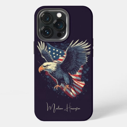 名前をカスタムするアメリカン・イーグル iPhoneケース (裏面)