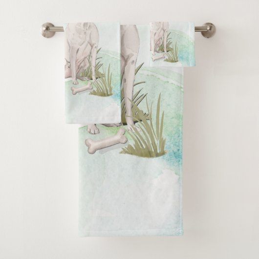 名前をカスタムするアメリカン（犬）スタッフォードテリアペットドッグ バスタオルセット (インサイチュ)