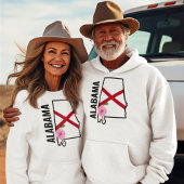 名前をカスタムするアラバマ国旗と州フラワー椿 Tシャツ