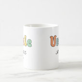 名前をカスタムするアンクルレトロギフト |おじさパーソナライズされたん コーヒーマグカップ (中央)