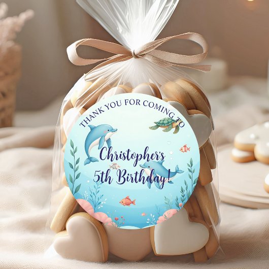 名前をカスタムするアンザシーバースデーパーティー ラウンドシール